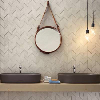 décoration d’intérieur avec un style naturel. Gres cerame bain AA Concept Store St Tropez